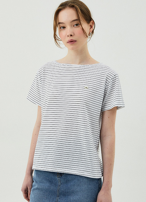 Boat stripe t-shirts_White