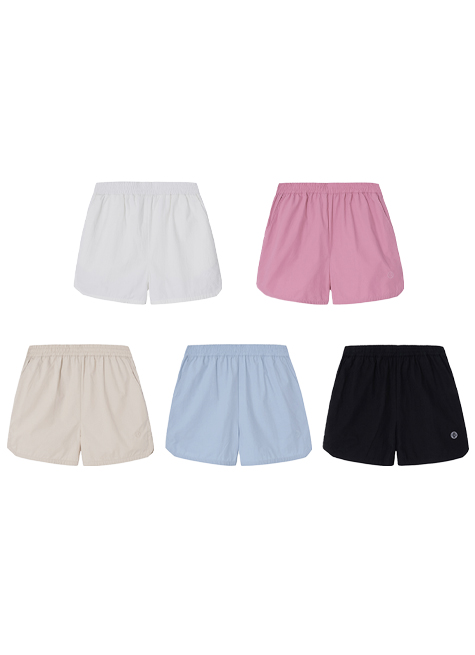 EMBROIDERY LOGO BANDING SHORTS_[5 COLOR]